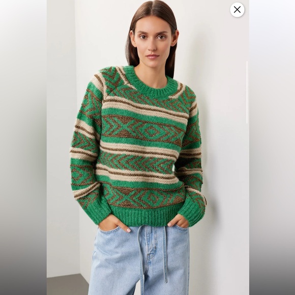 Scotch & Soda Sweaters - Scotch & Soda Metallic Fair Isle Sweater, RTR